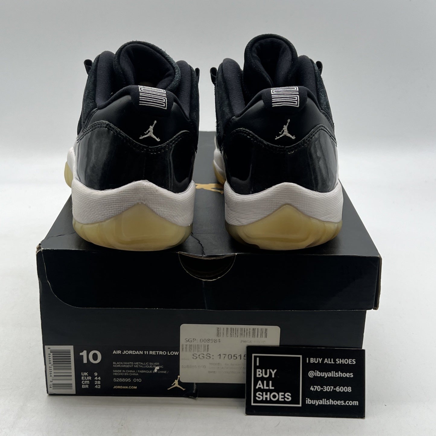 Size 10 - Air Jordan 11 Retro Low Barons (528895-010)