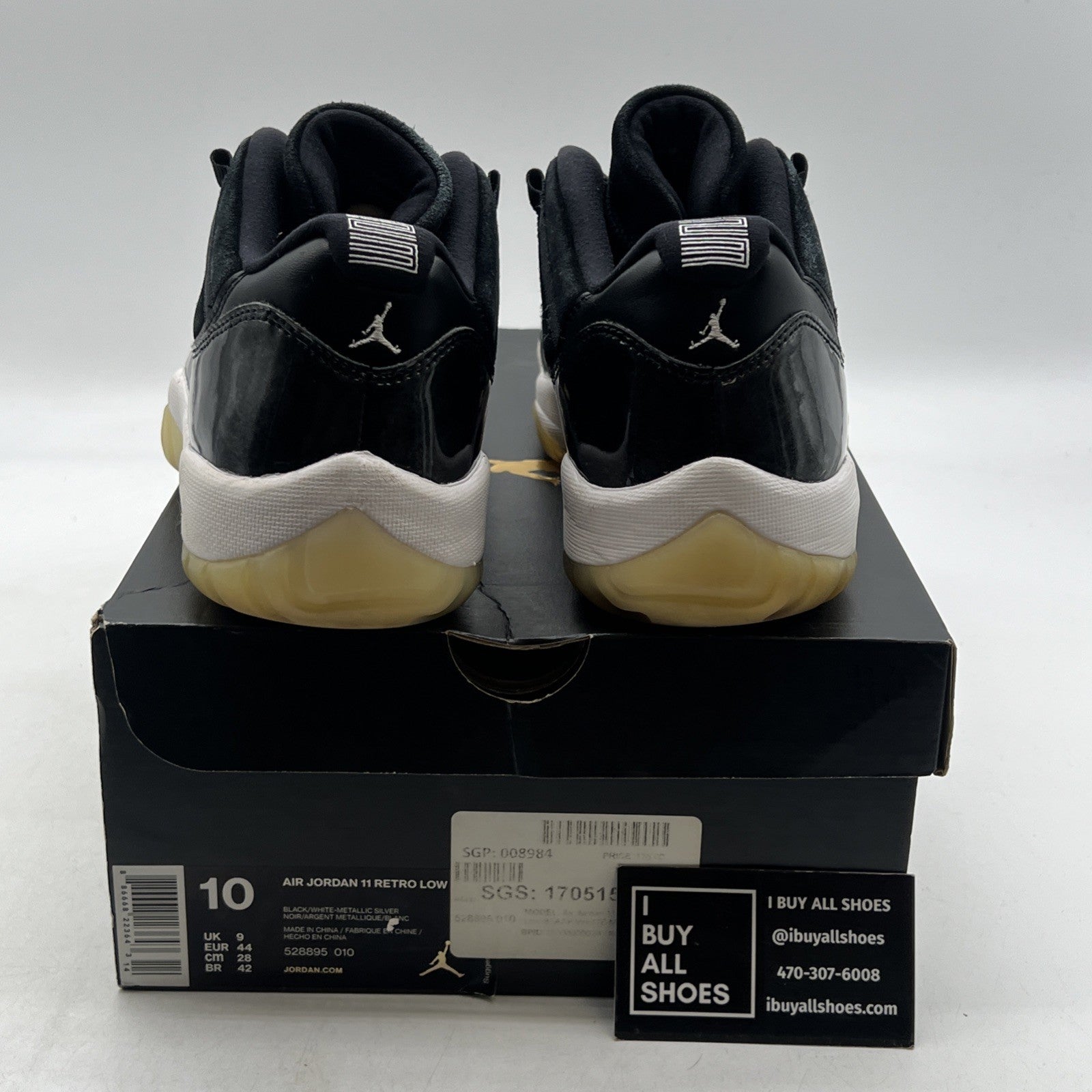 Size 10 - Air Jordan 11 Retro Low Barons (528895-010)