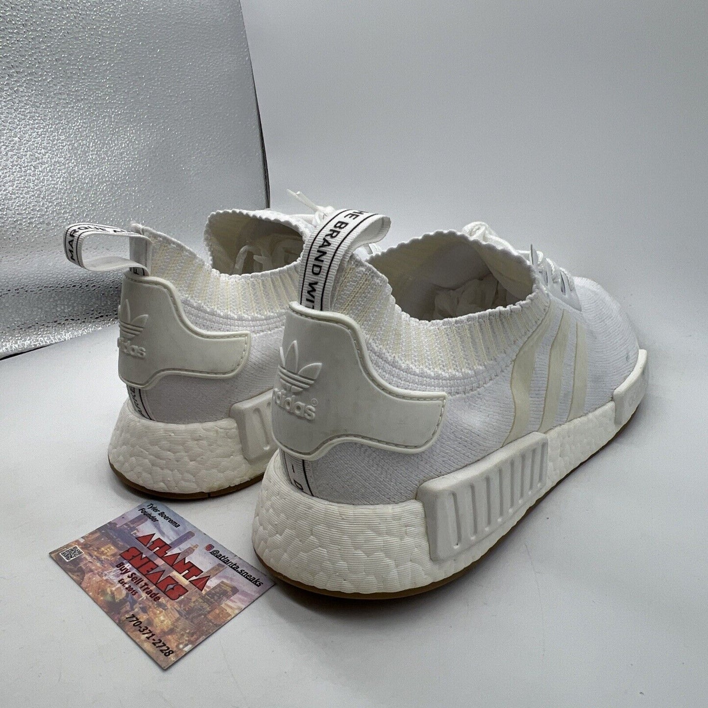 Size 12 - adidas NMD_R1 Primeknit White Gum (BY1888)