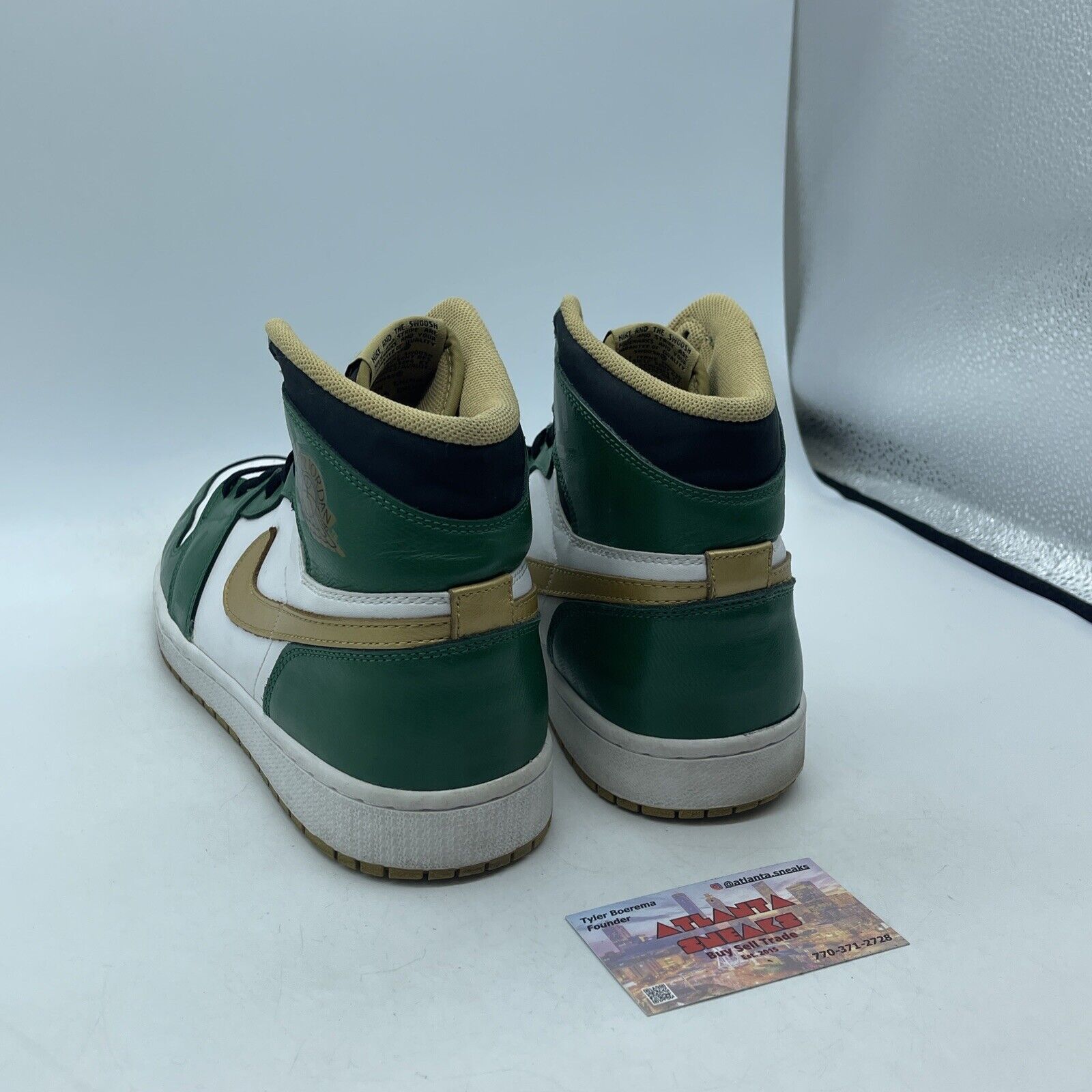 Size 12 - Air Jordan 1 Retro OG High Celtics Green Suede Leather (555088-315)