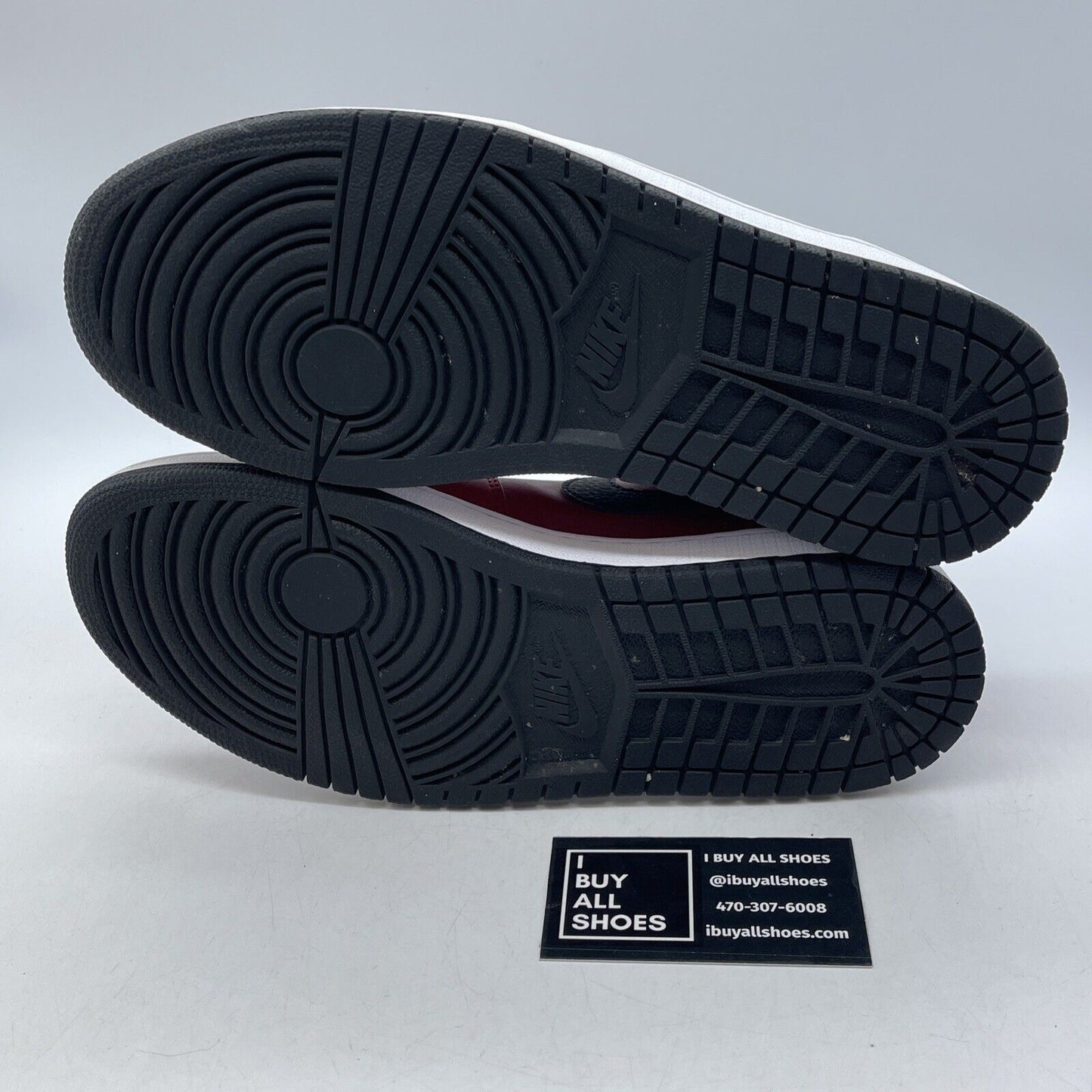 Size 8 - Air Jordan 1 Low Reverse Bred Red Black White Leather (553558-605)