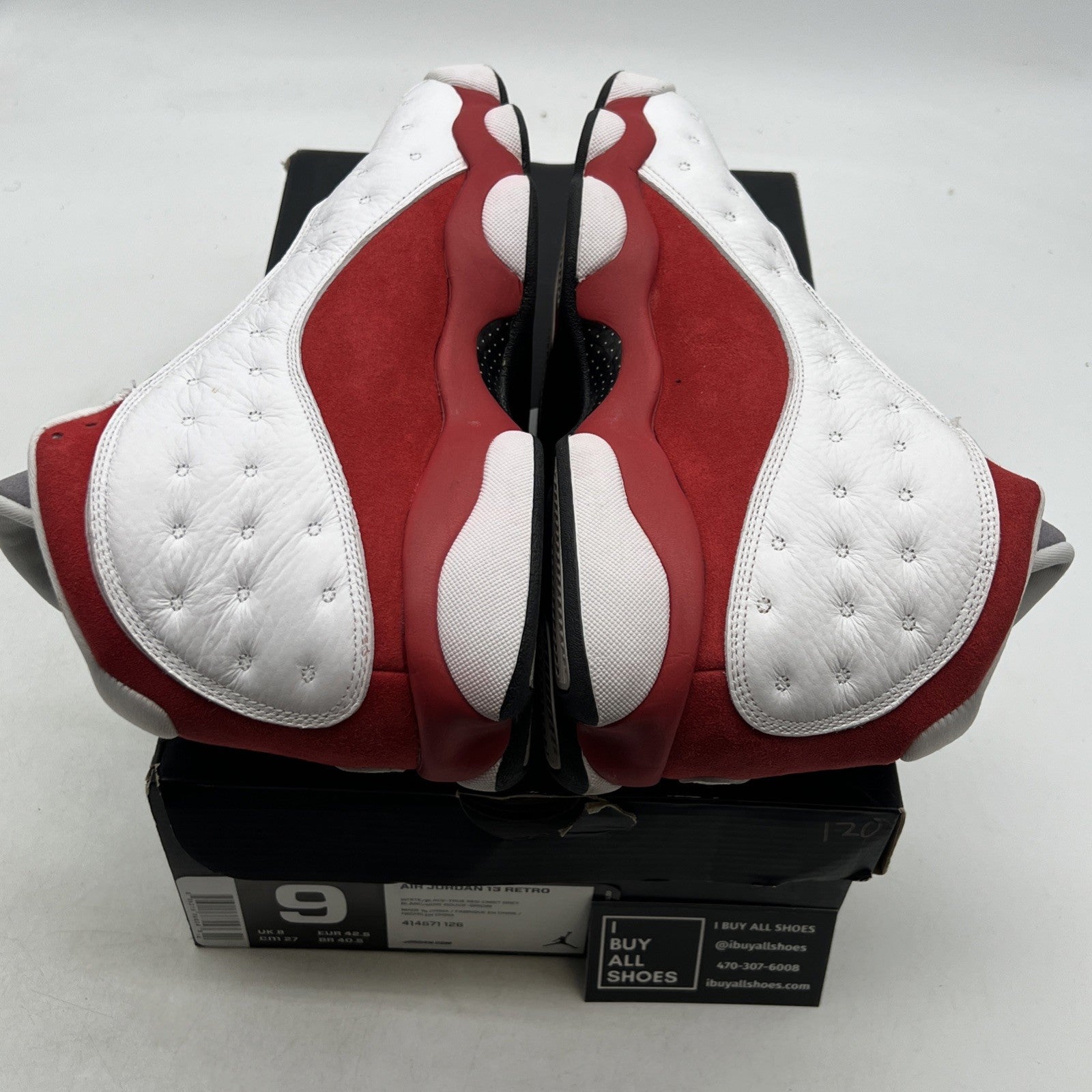 Size 9 - Air Jordan 13 Retro 2014 Grey Toe (414571-126)