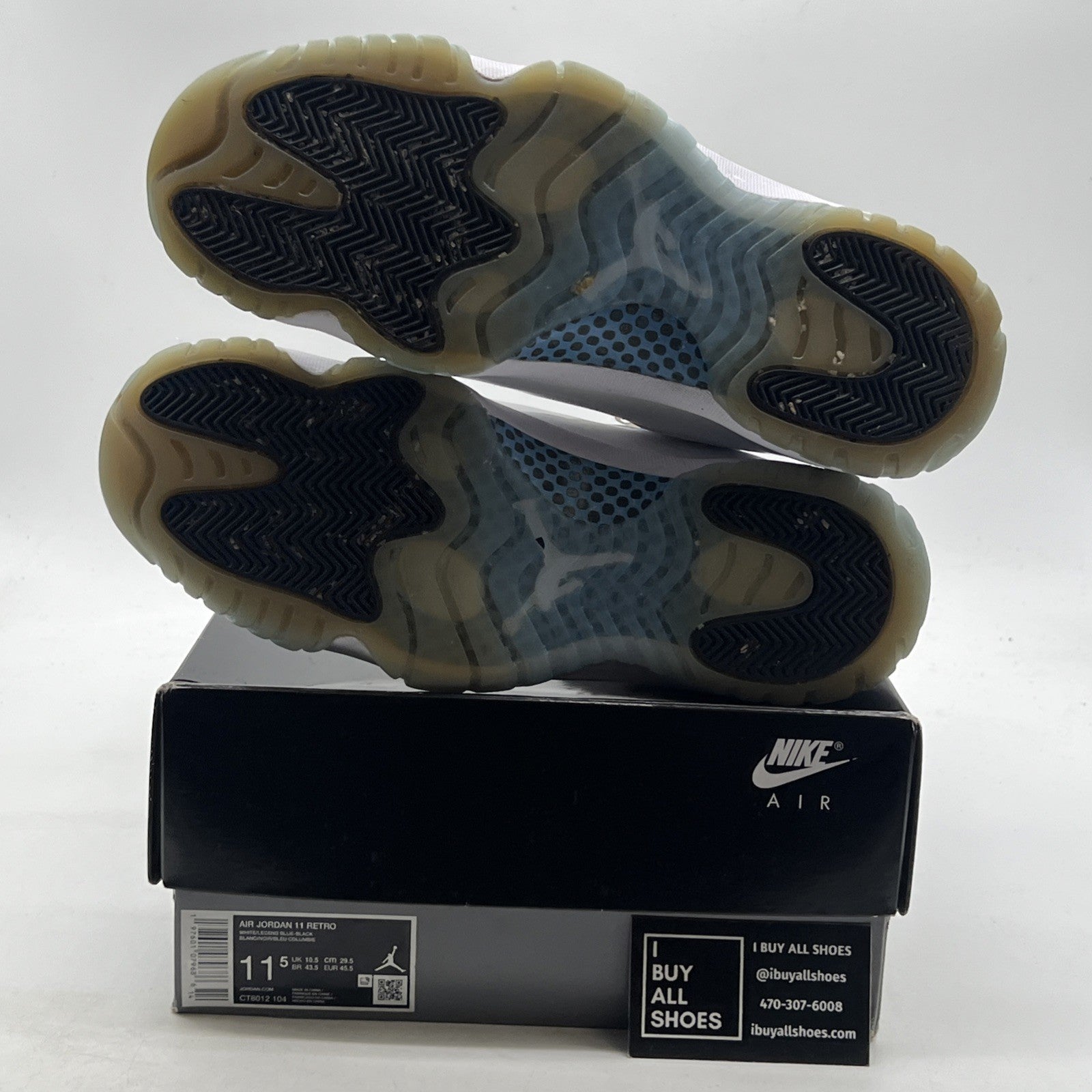 Size 11.5 - Air Jordan 11 Retro 2024 Legend Blue / Columbia (CT8012-104)