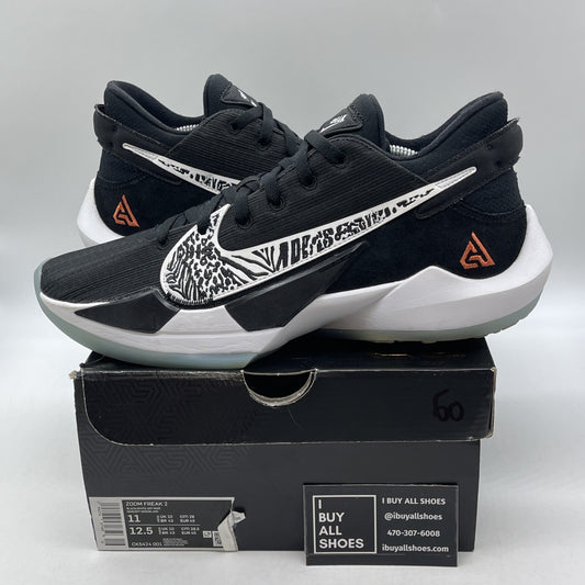 Size 11 - Nike Zoom Freak 2 Black White Suede Leather (CK5424-001)