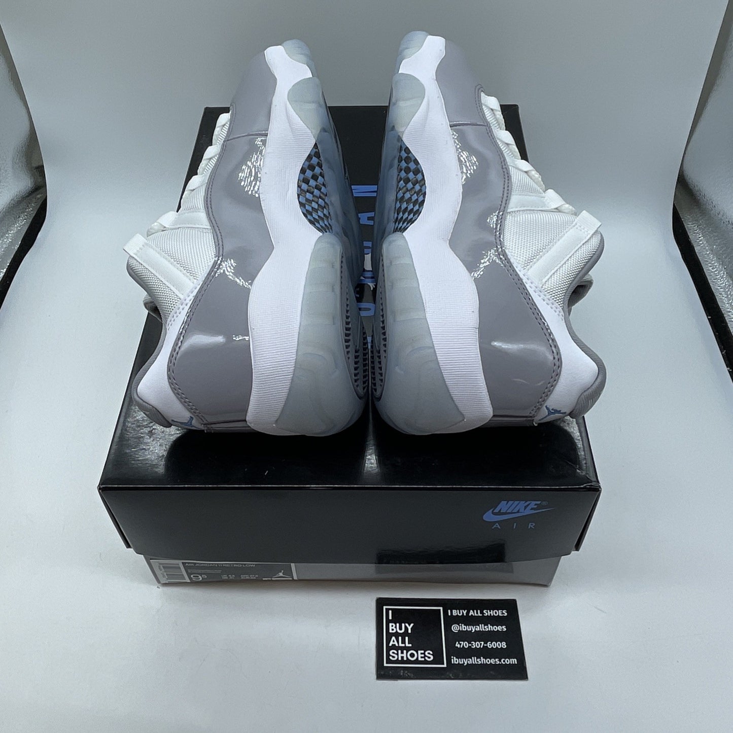 Size 9.5 - Air Jordan 11 Retro Low Cement Grey White Leather (AV2187-140)