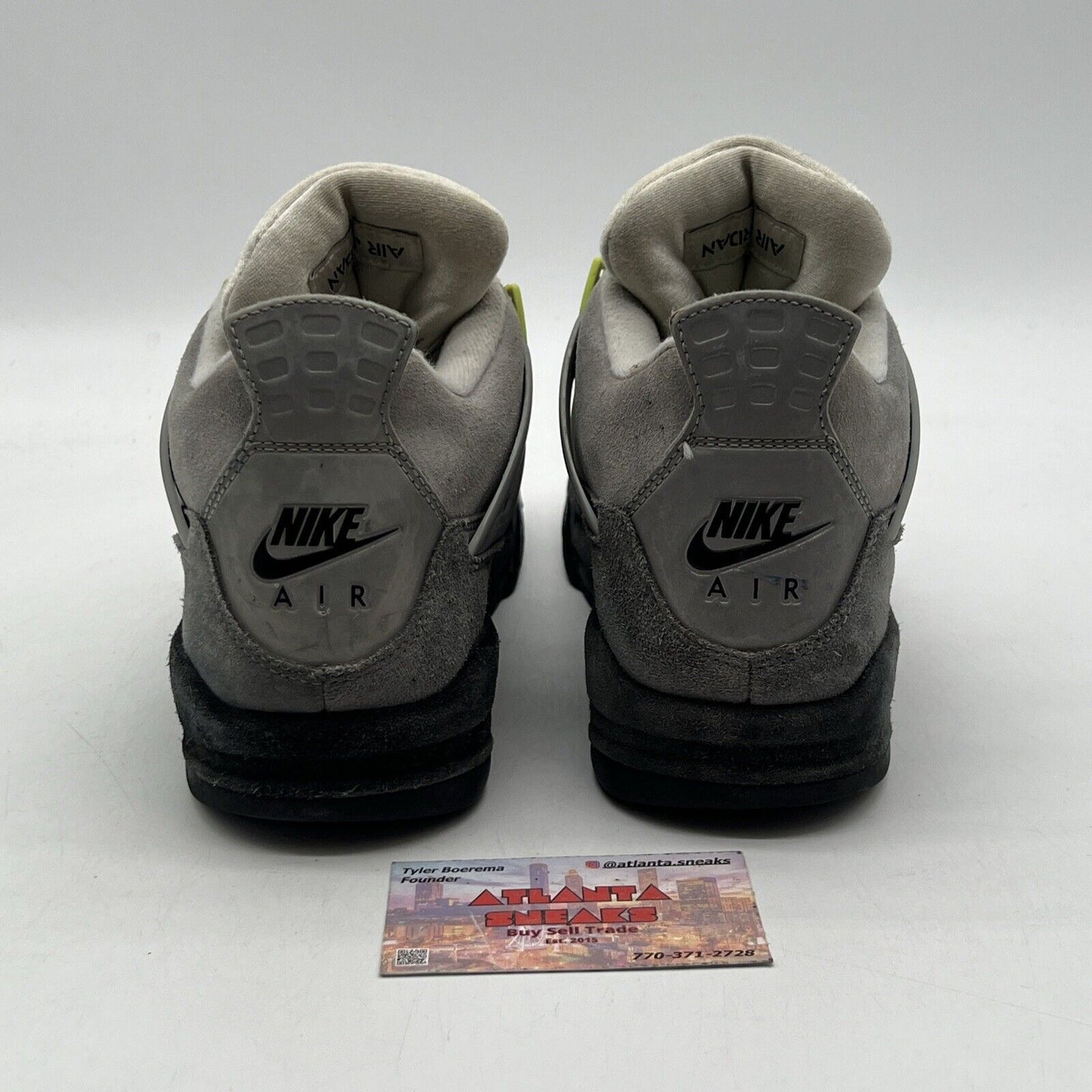 Size 8.5 - Jordan 4 Retro SE Mid Neon 95 Grey Suede (CT5342-007)