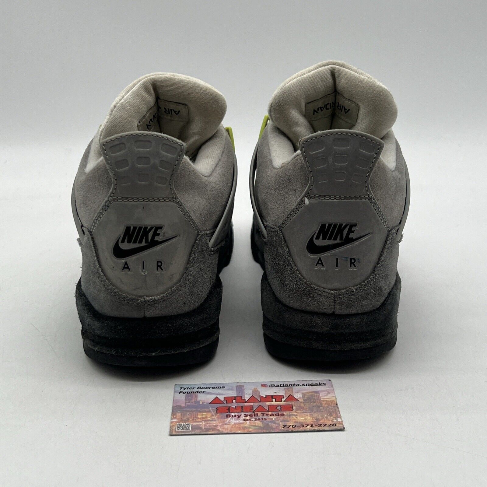 Size 8.5 - Jordan 4 Retro SE Mid Neon 95 Grey Suede (CT5342-007)