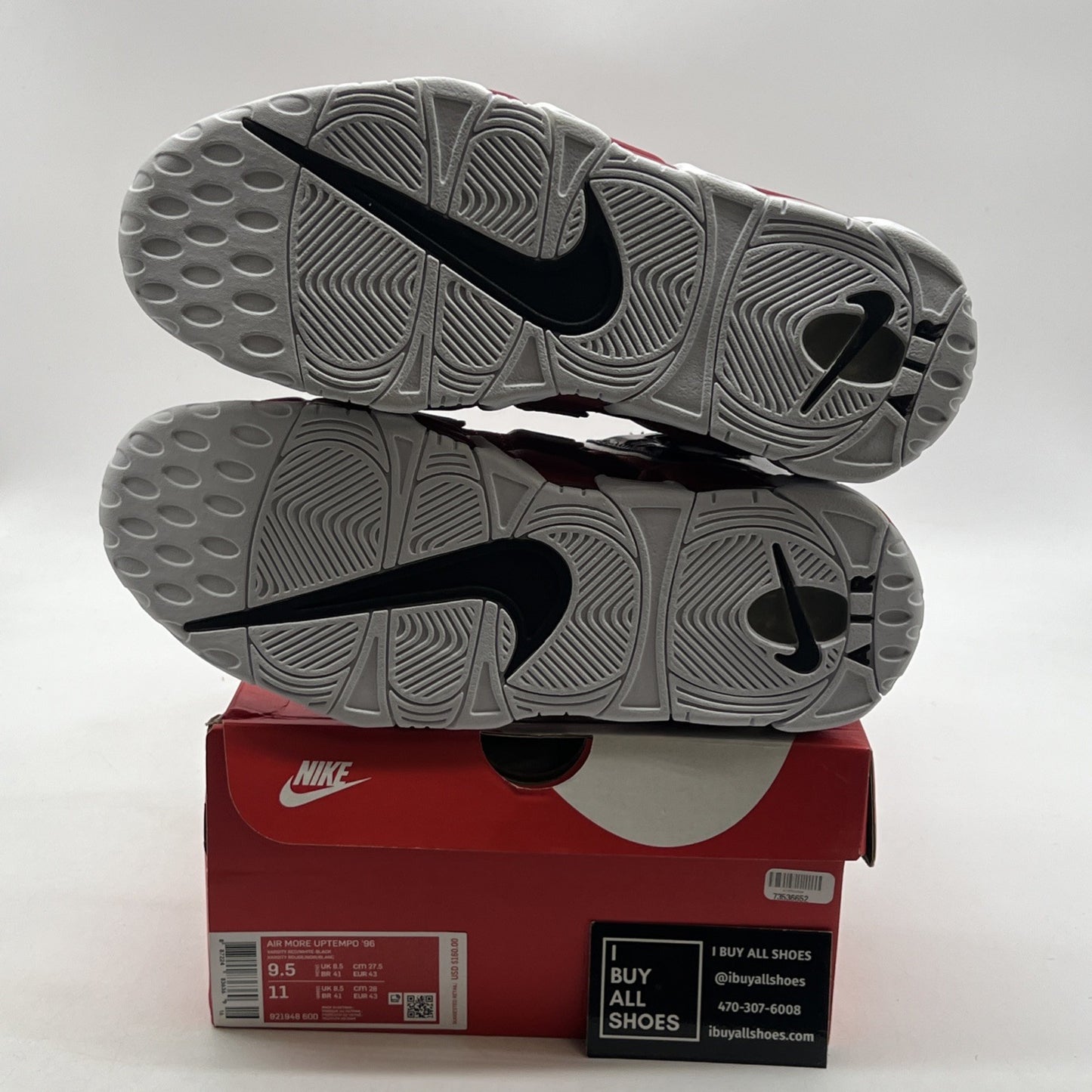 Size 9.5 - Nike Air More Uptempo Bulls 2017 (921948-600)