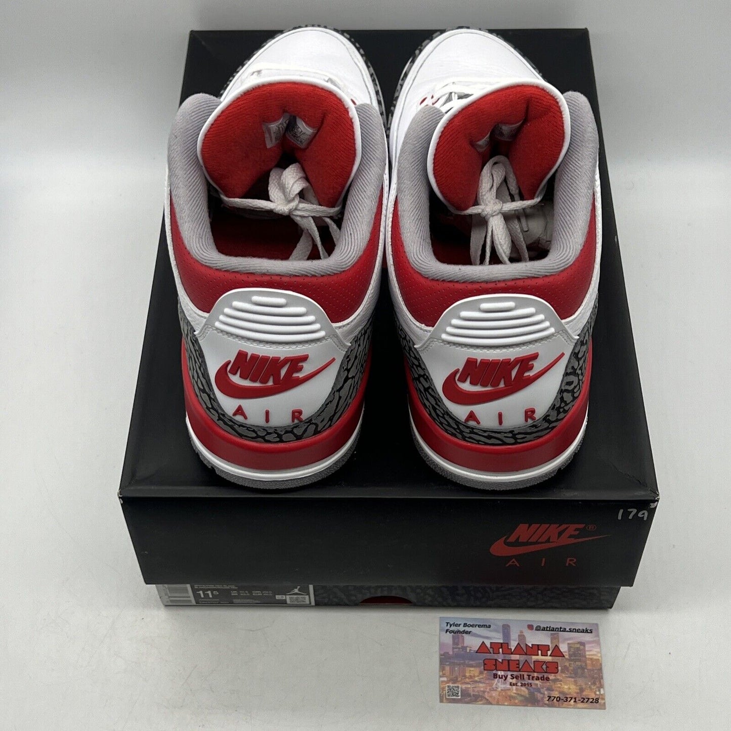 Size 11.5 - Jordan 3 Retro Mid Fire Red White Black Leather (DN3707-160)