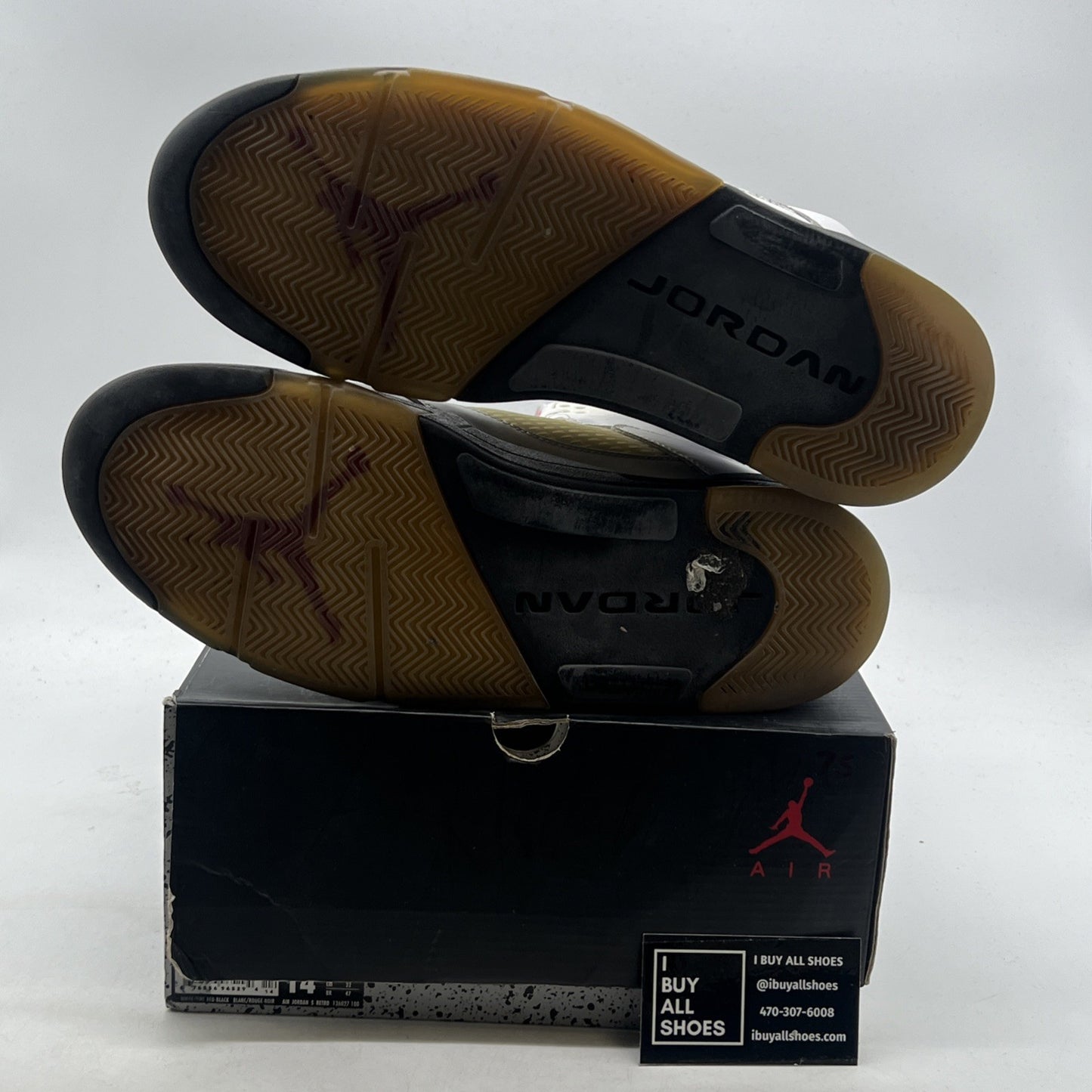 Size 14 - Air Jordan 5 Retro 2013 White Fire Red (136027-100)