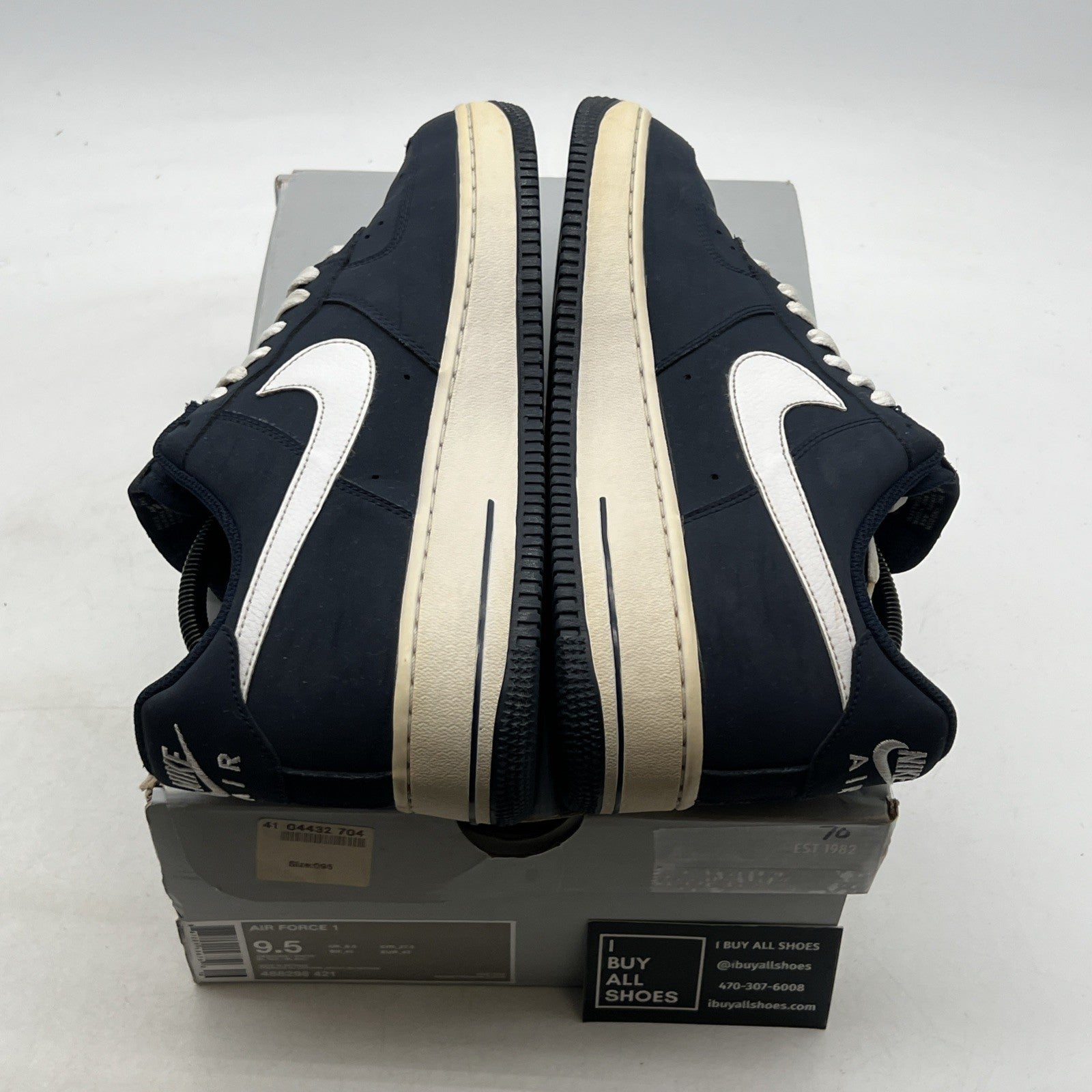 Size 9.5 - Nike Air Force 1 Obsidian White (488298-421)