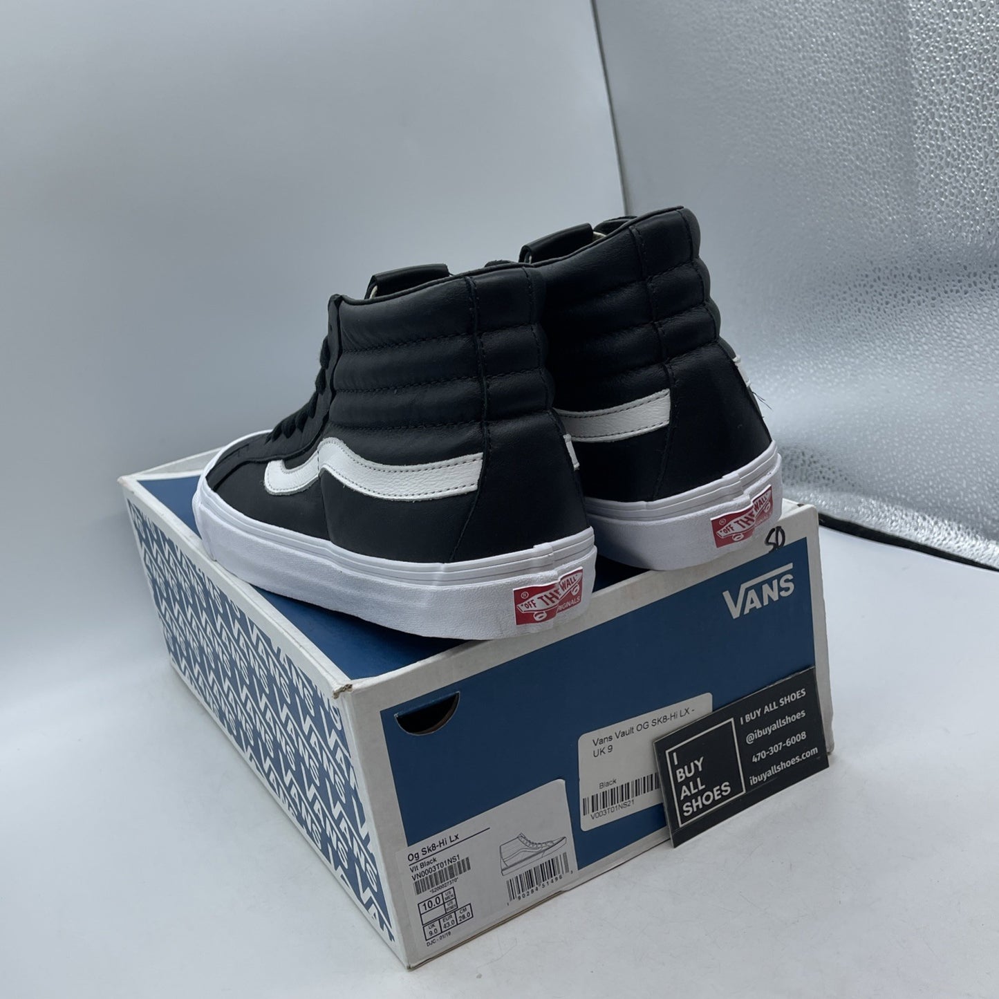 Size 10 - Vans Sk8-Hi Reissue VI VN0A4BVH9H9 Dream Leather Black