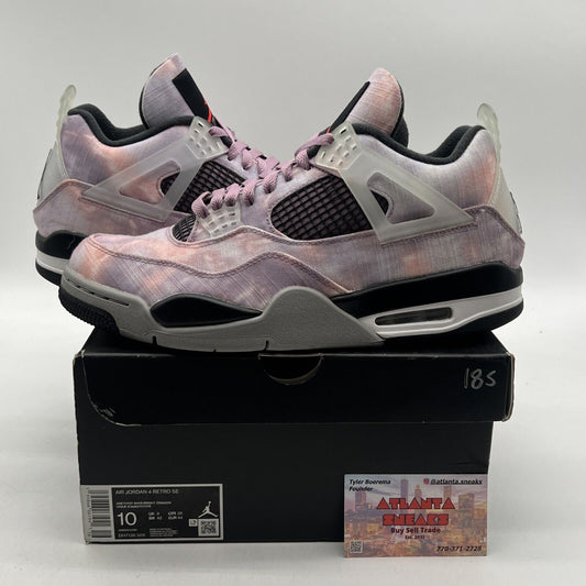 Size 10 - Jordan 4 Retro Zen Master White Black Red Purple (DH7138-506)