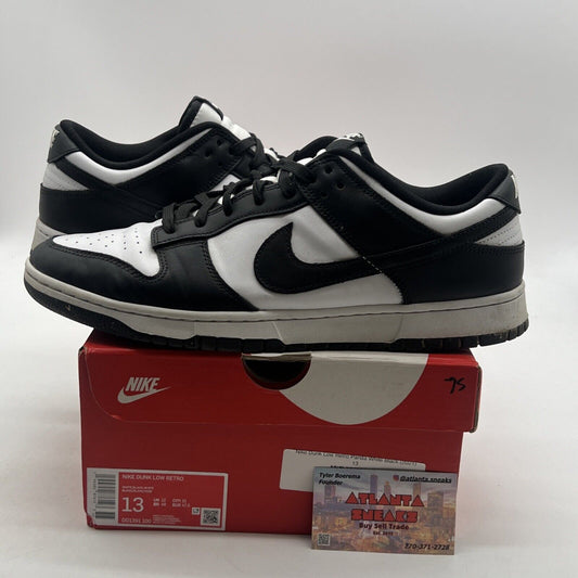 Size 13 - Nike Dunk Low Black White (DD1391-100)