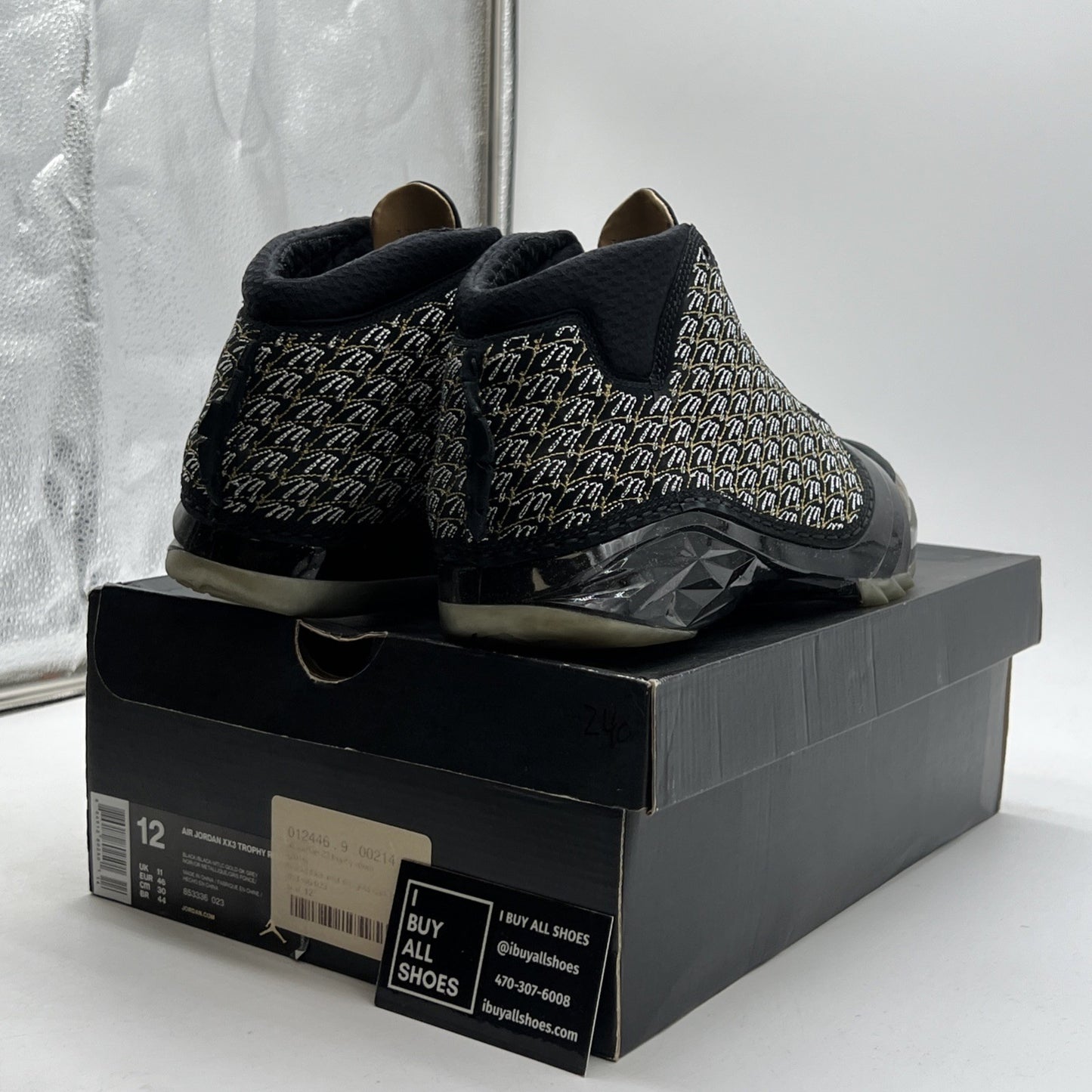 Size 12 - Trophy Room x Air Jordan 23 Retro Black (853336-023)