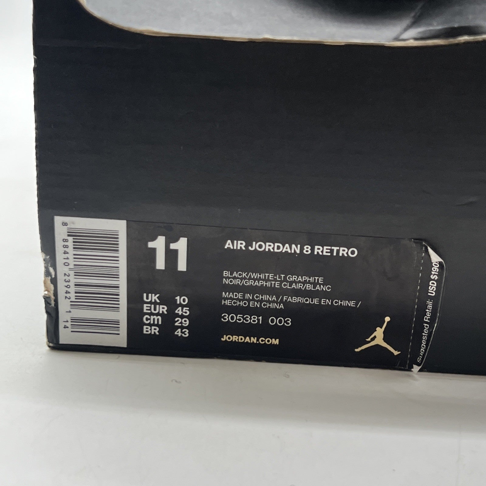 Size 11 - Air Jordan 8 Retro 2015 Chrome (305381-003)