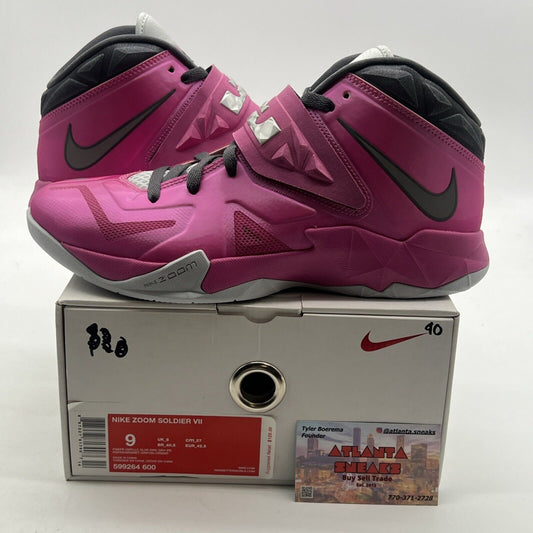 Size 9 - Nike LeBron Zoom Soldier 7 Kay Yow (599264-600)