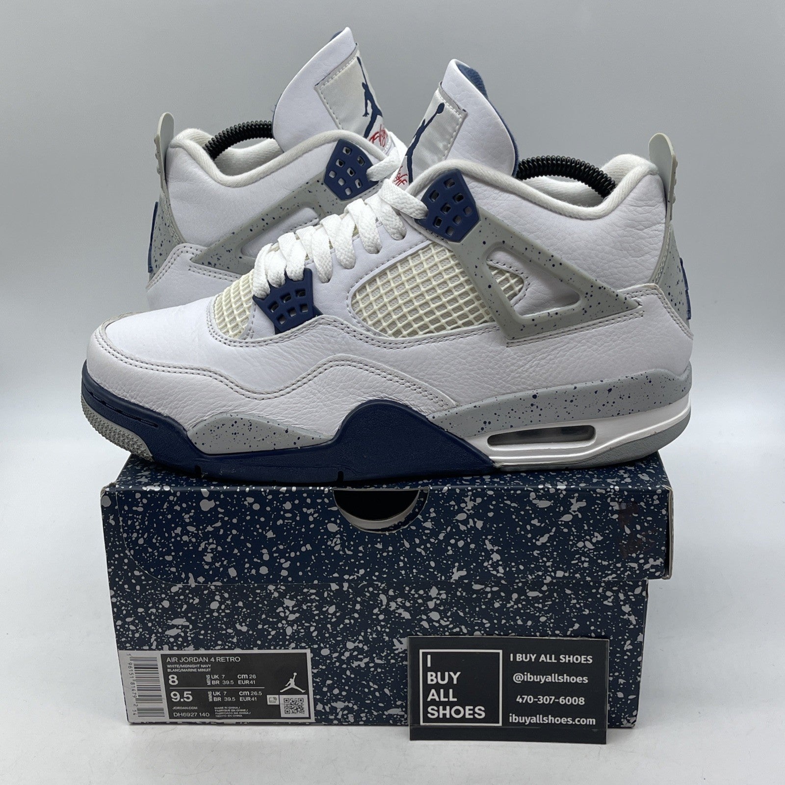 Size 8 - Air Jordan 4 Retro Mid Midnight Navy (DH6927-140)