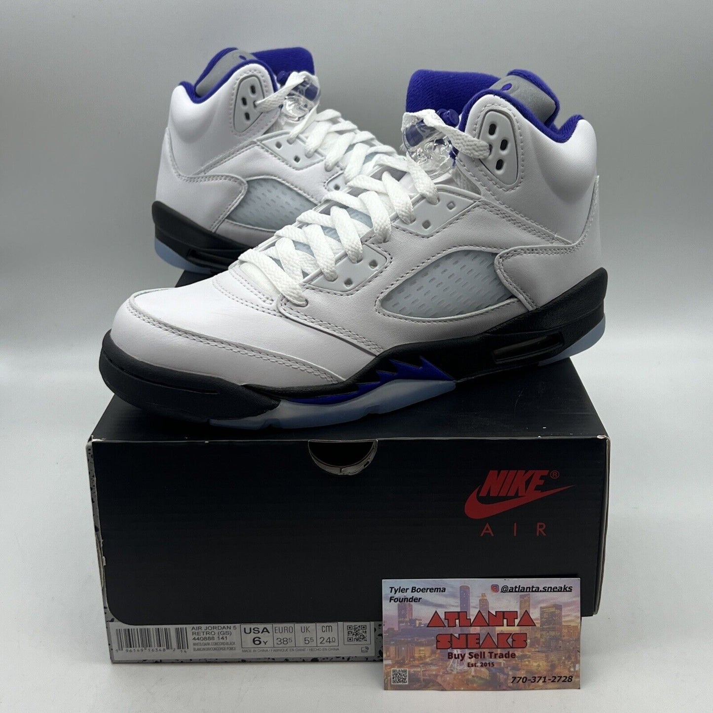 Size 7 (GS) - Jordan 5 Retro Mid Concord Brand New Og All