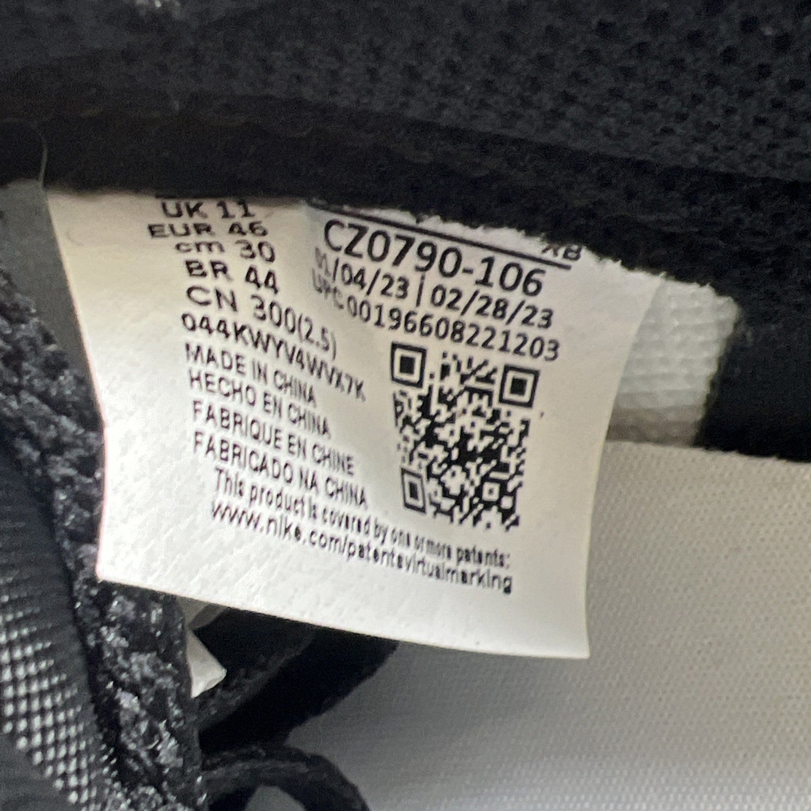 Size 12 - Air Jordan 1 Retro OG Low Black Toe (Cz0790-106)