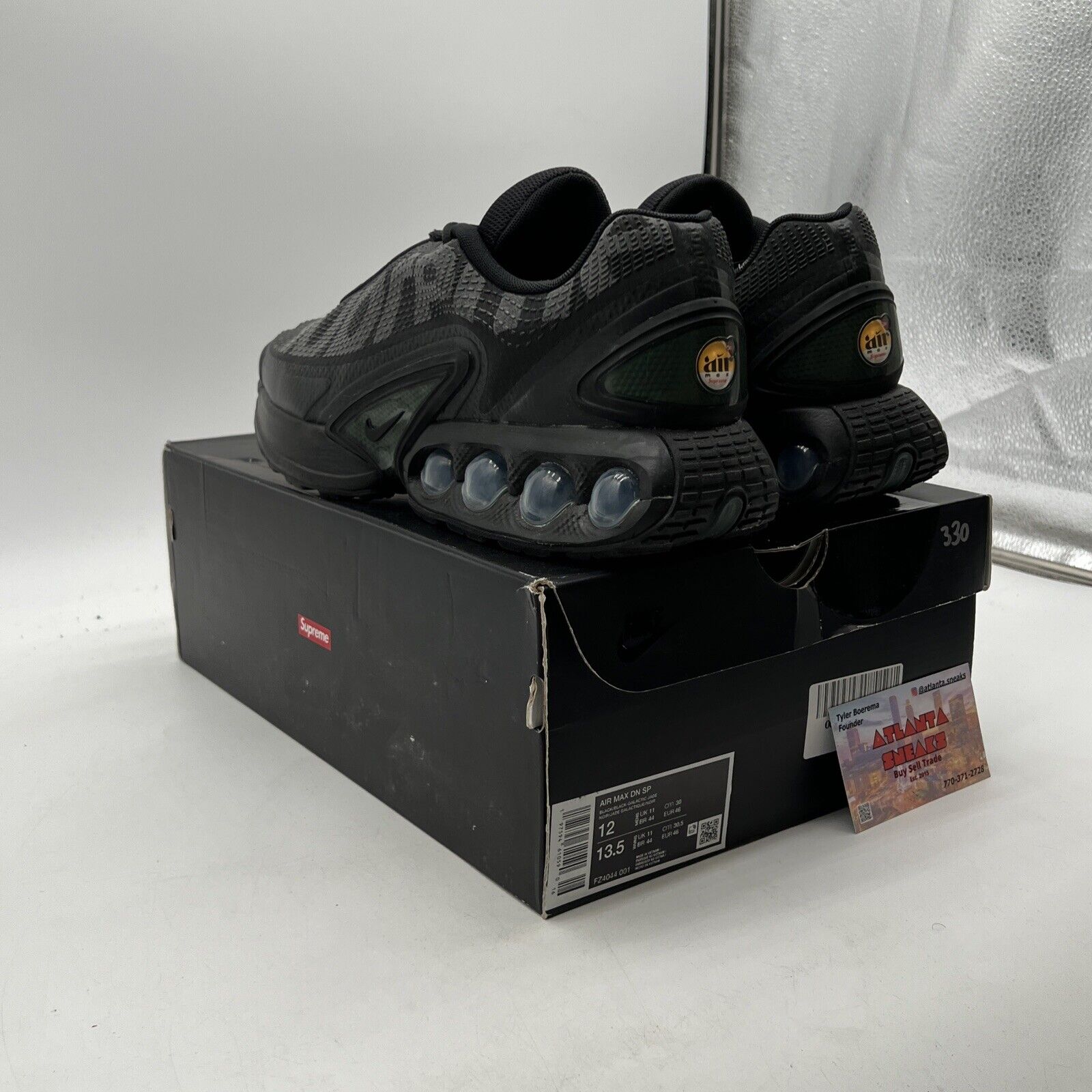 Size 12 - Nike Supreme x Air Max DN Black Galactic Jade (FZ4044-001)