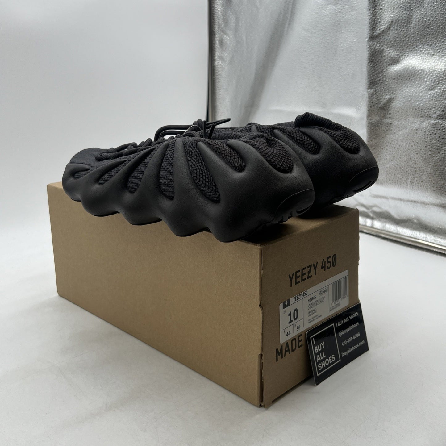 Size 10 - adidas Yeezy 450 Utility Black (H03665)