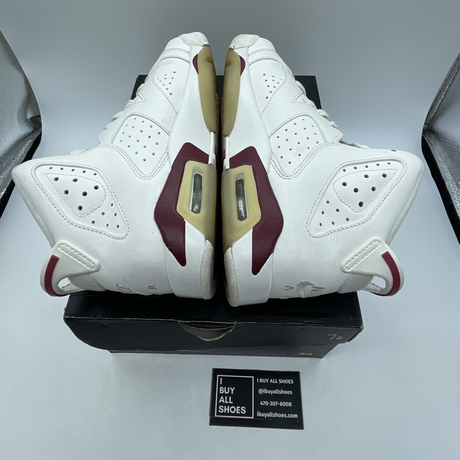 Size 6 (GS) - Air Jordan 6 Retro OG 2015 Mid Maroon (836342-115)