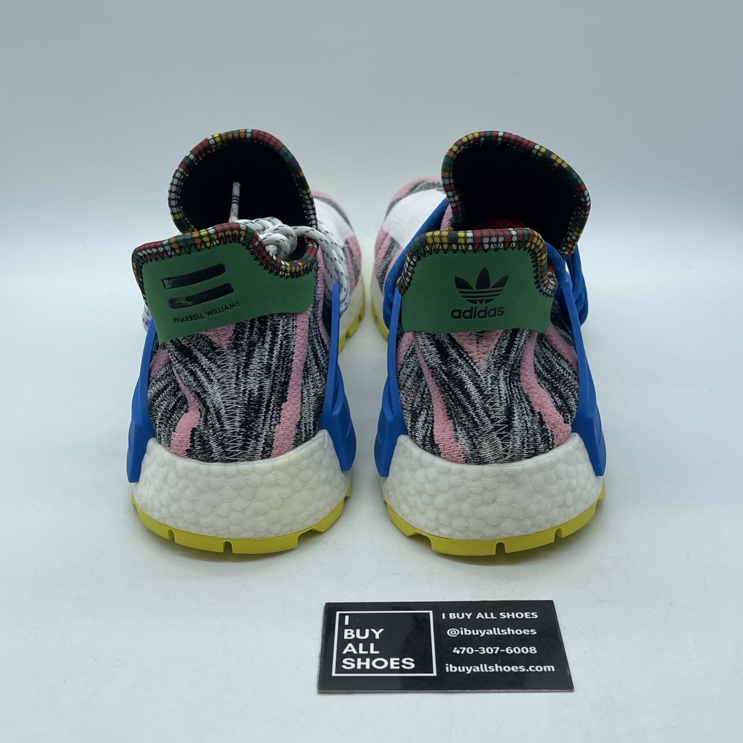 Size 14 - adidas Pharrell x NMD Human Race Trail Solar Pack Suede (BB9531)