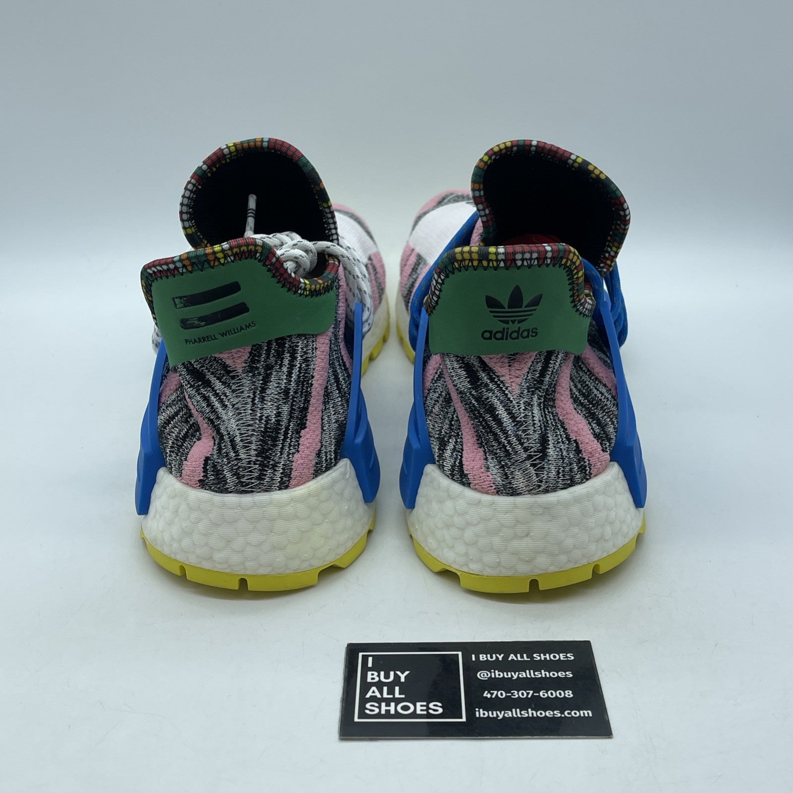 Size 14 - adidas Pharrell x NMD Human Race Trail Solar Pack Suede (BB9531)
