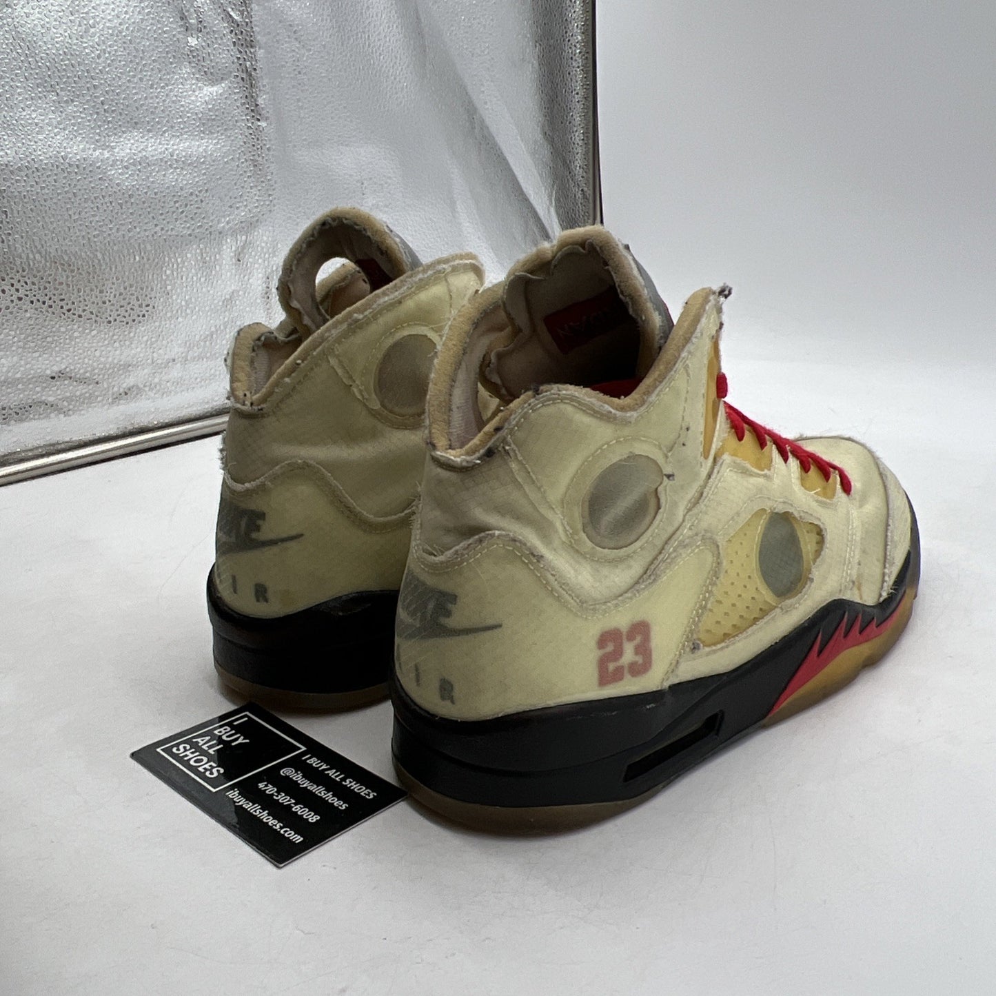 Size 10 - Air Jordan 5 SP x Off-White Mid Sail (DH8565-100)