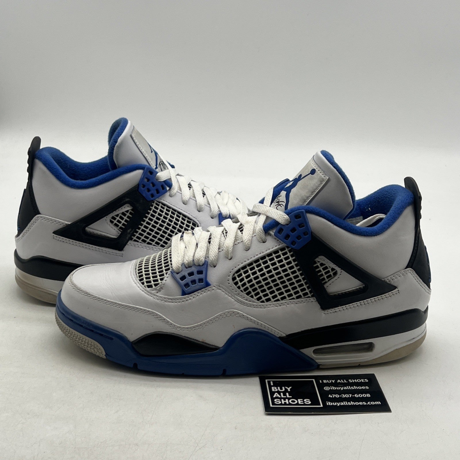 Size 10.5 - Air Jordan 4 Retro Mid Motorsports (308497-117)