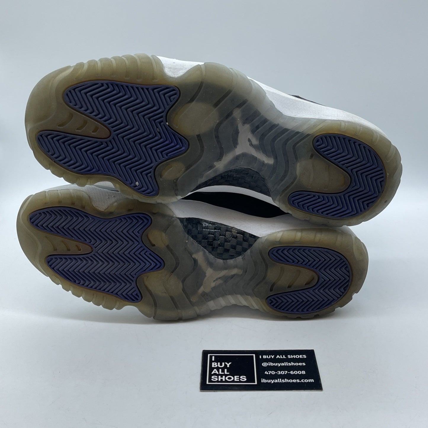 Size 9.5 - Jordan 11 Retro Concord White Black Leather Suede (378037-107)