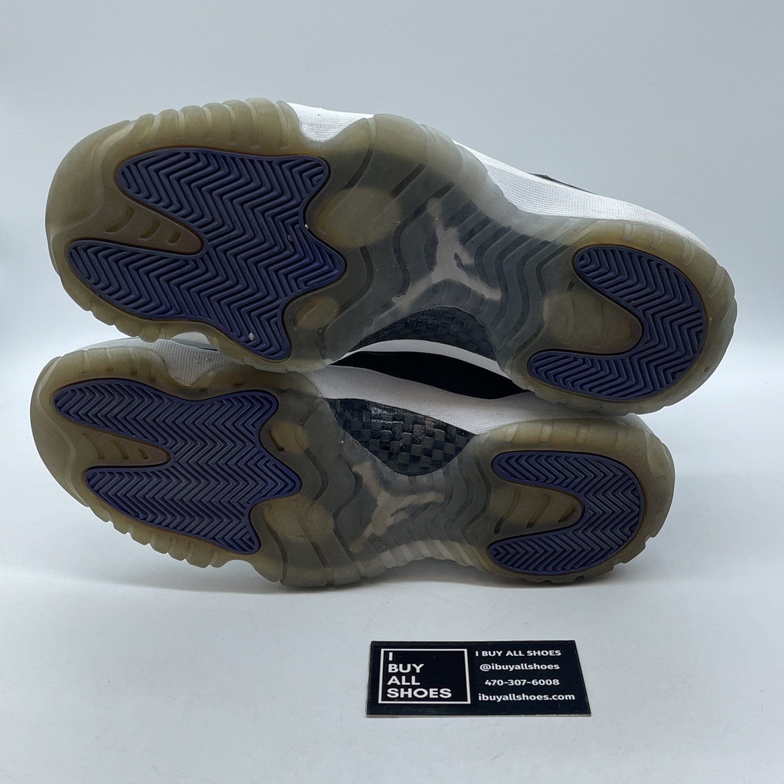Size 9.5 - Jordan 11 Retro Concord White Black Leather Suede (378037-107)