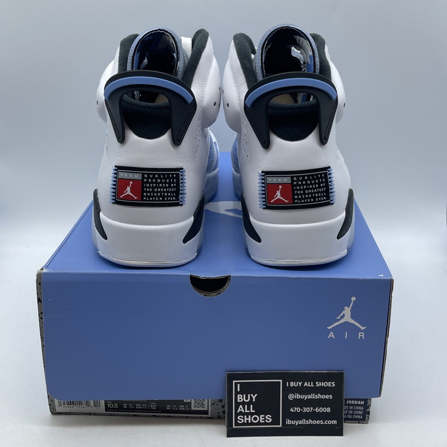 Size 10.5 - Air Jordan 6 Retro Mid UNC Home (CT8529-410)