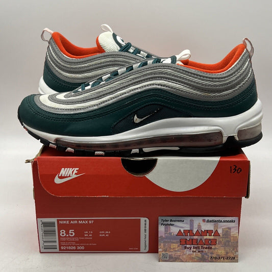 Size 8.5 - Nike Air Max 97 Miami Dolphins White Black (921826-300)