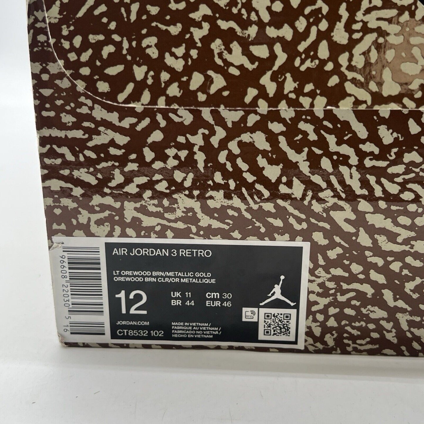 Size 12 - Air Jordan 3 Retro Low Palomino (CT8532-102)