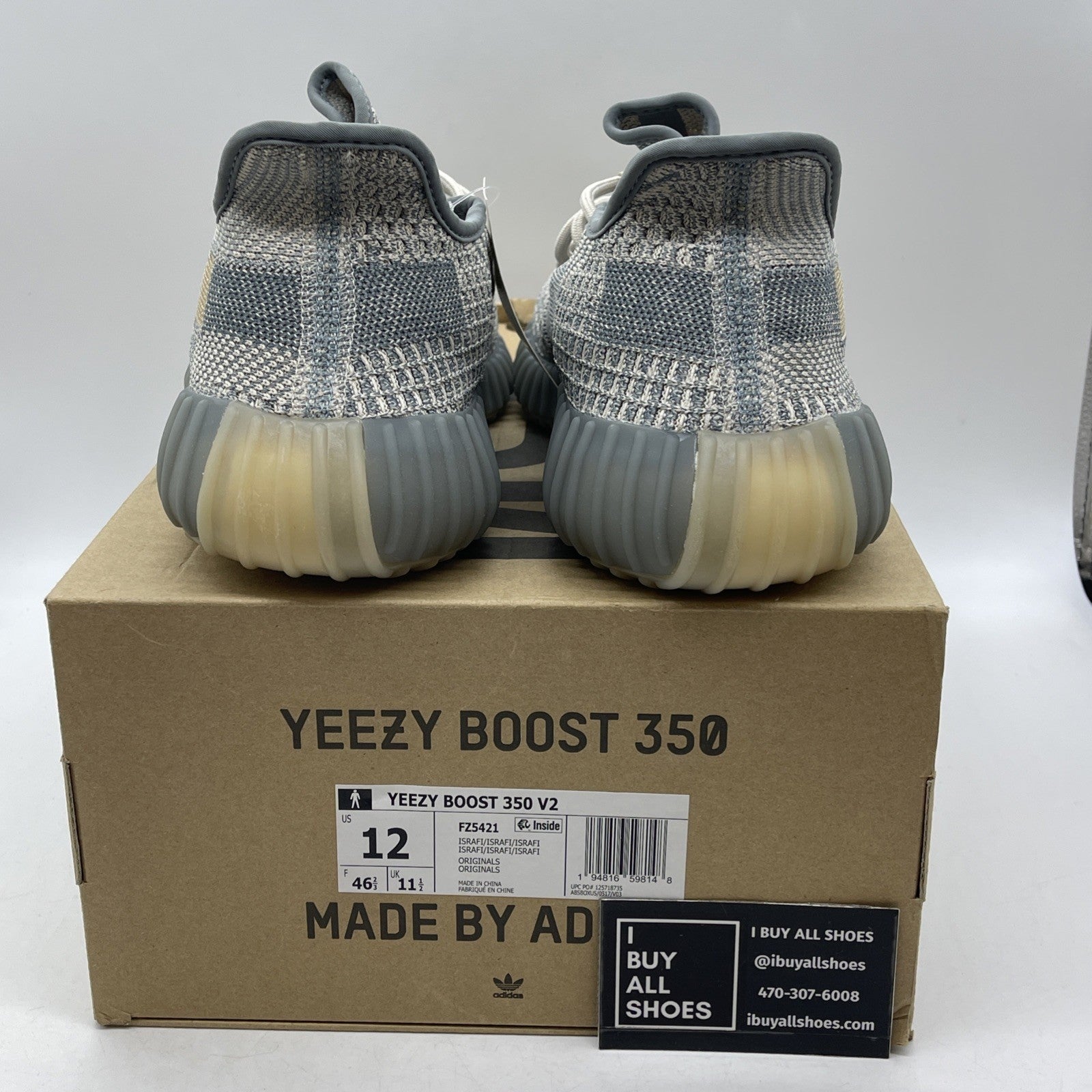 Size 12 - adidas Yeezy Boost 350 V2 Low Israfil (FZ5421)