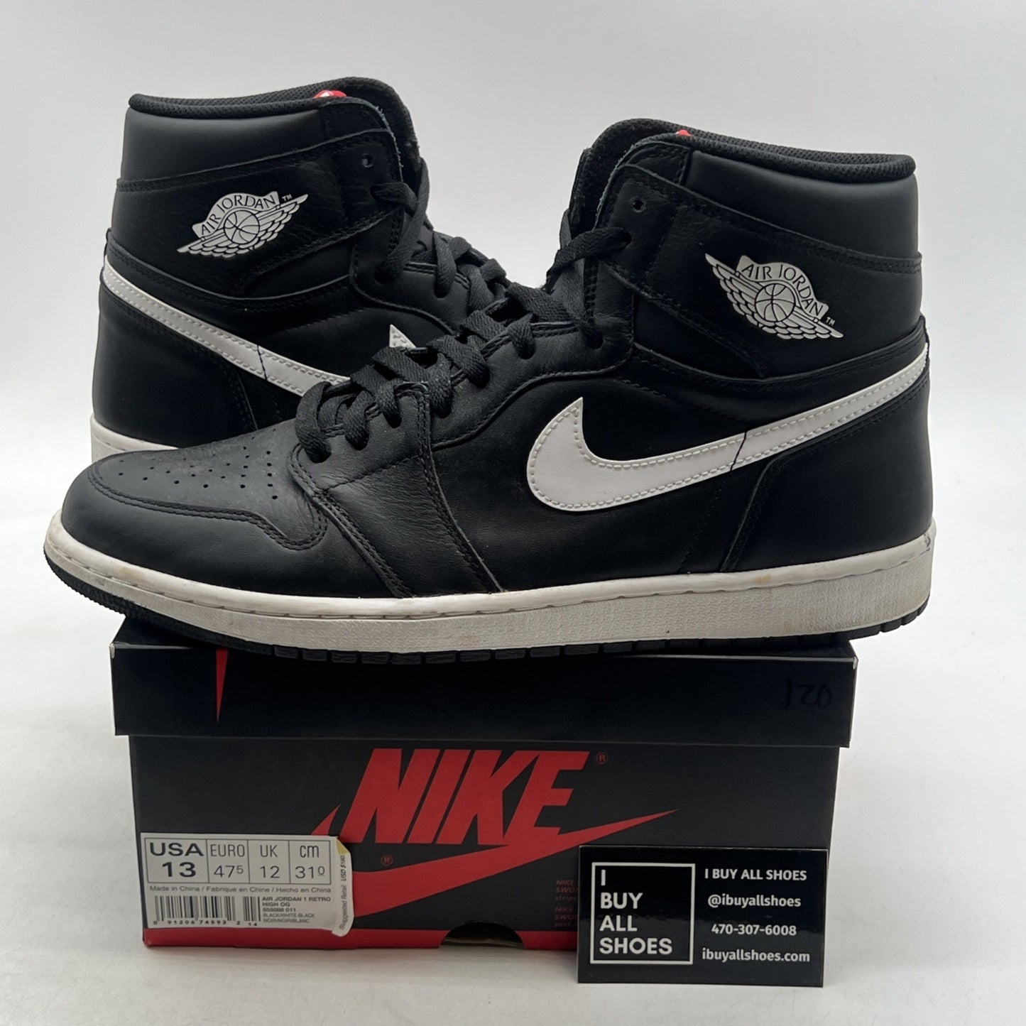 Size 13 - Air Jordan 1 Retro OG Prm High Yin Yang (555088-011)