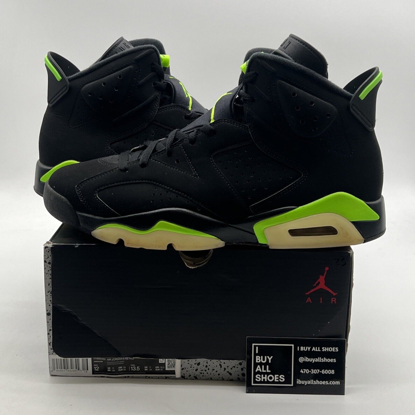 Size 12 - Air Jordan 6 Retro Electric Green 2021 (CT8529-003)