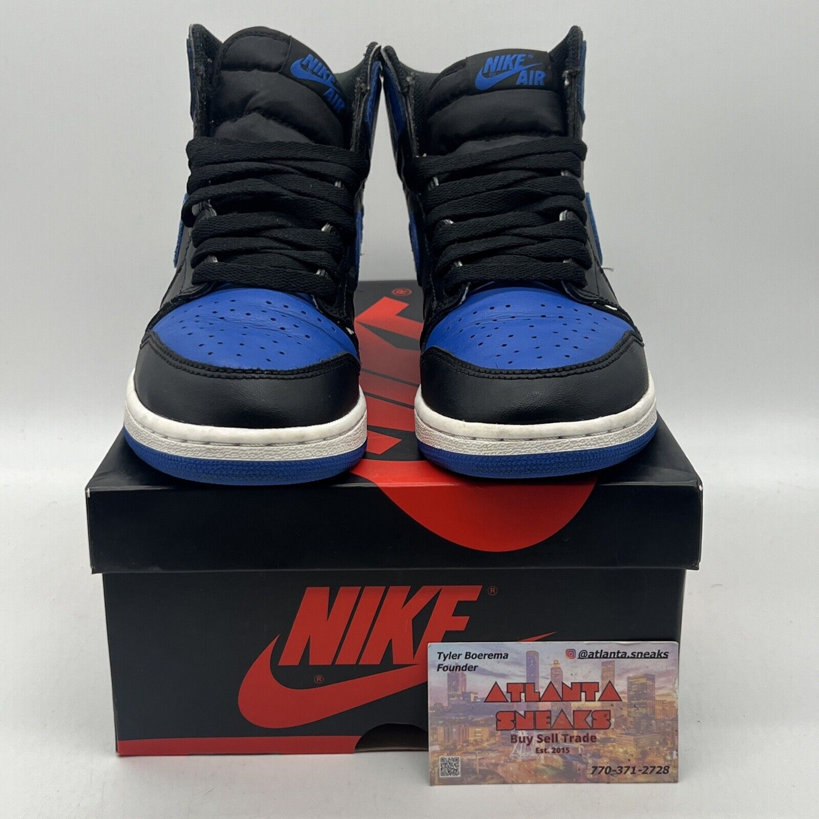 Nike Air Jordan Retro 1 High OG BG Royal 2017 575441007 Size 5Y