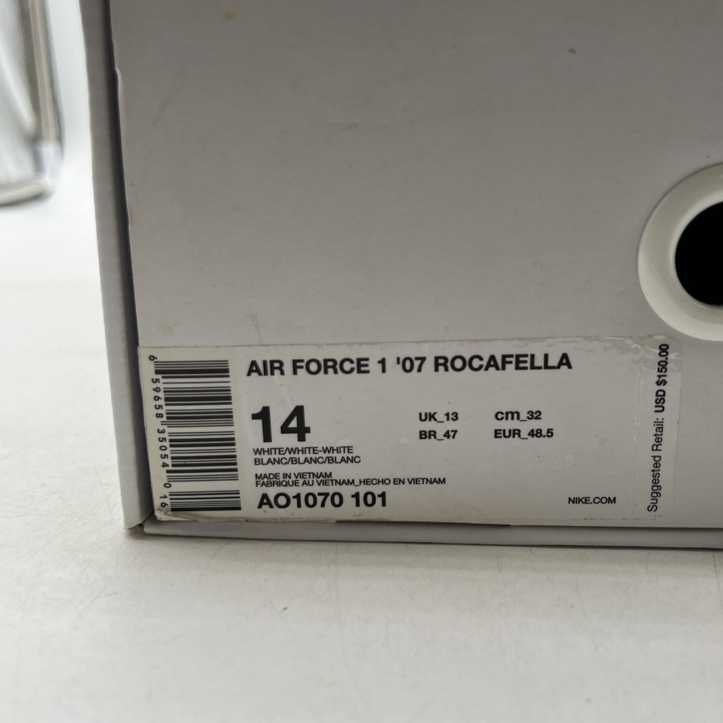 Size 14 - Nike Roc-A-Fella x Air Force 1 2017 AF100 (AO1070-101)