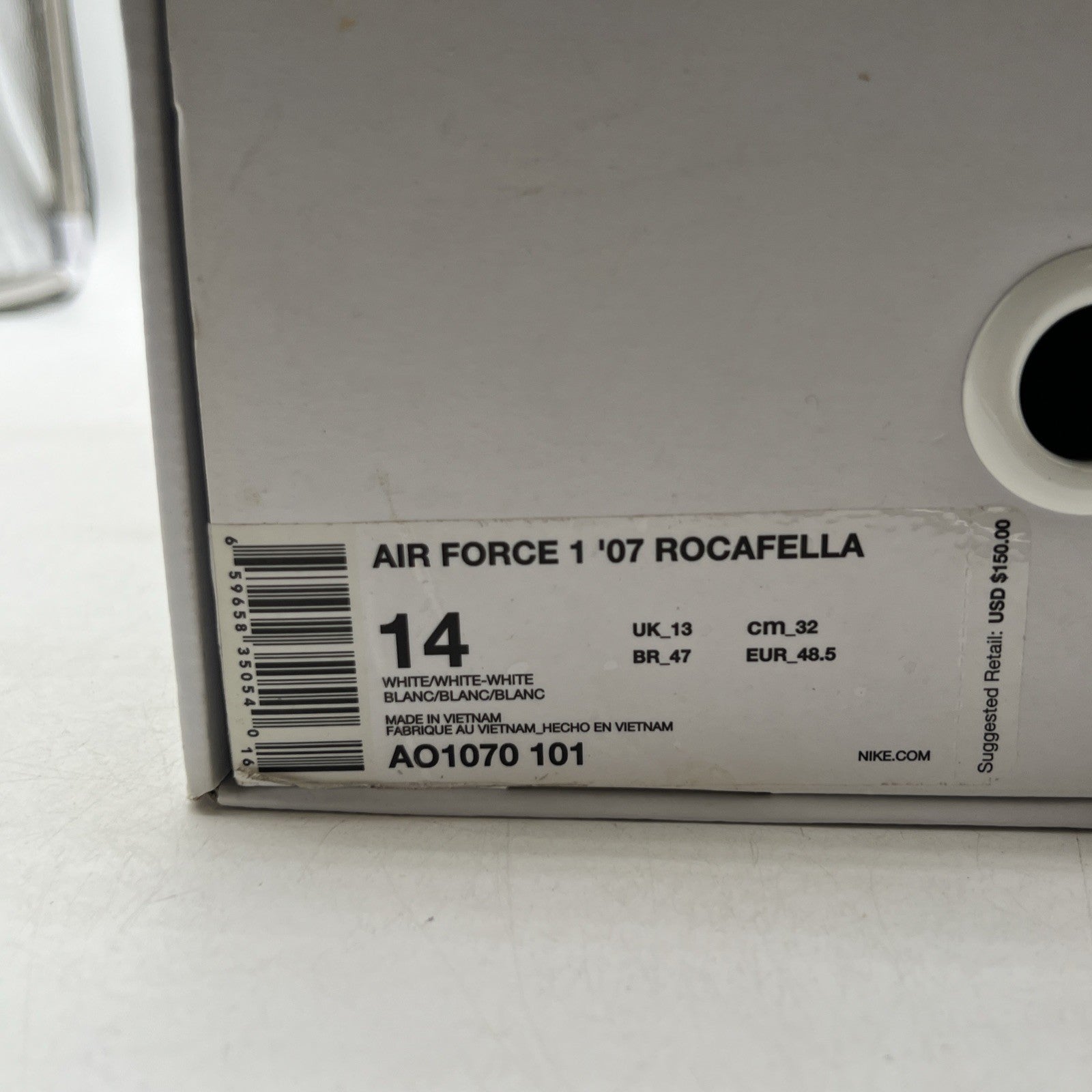 Size 14 - Nike Roc-A-Fella x Air Force 1 2017 AF100 (AO1070-101)