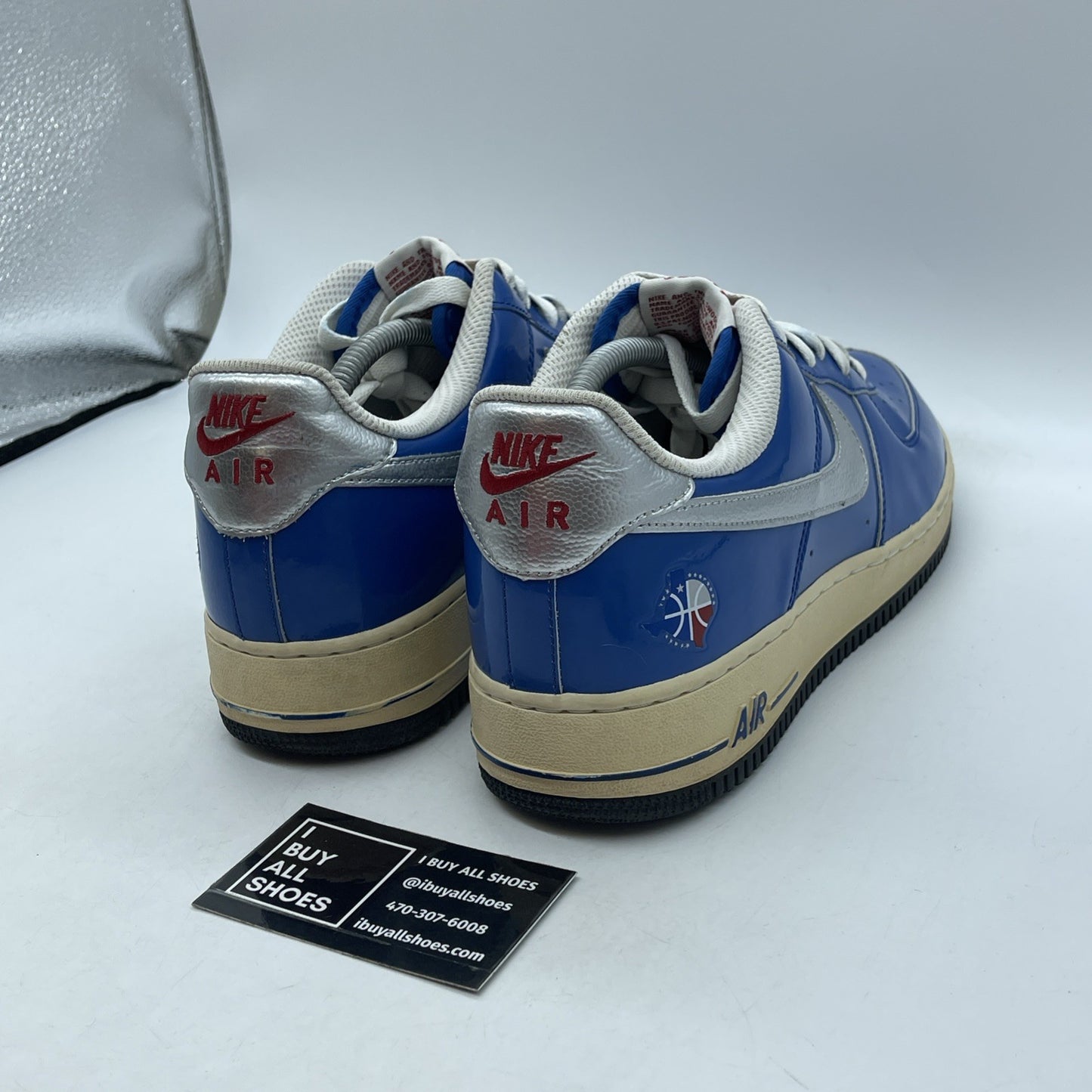 Size 10.5 - Nike Air Force 1 '07 NBA All-Star 2010 Blue Silver (315122-402)