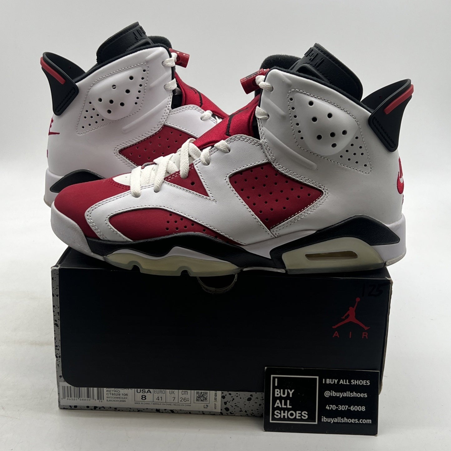 Size 8 - Air Jordan 6 Retro OG Mid Carmine (CT8529-106)