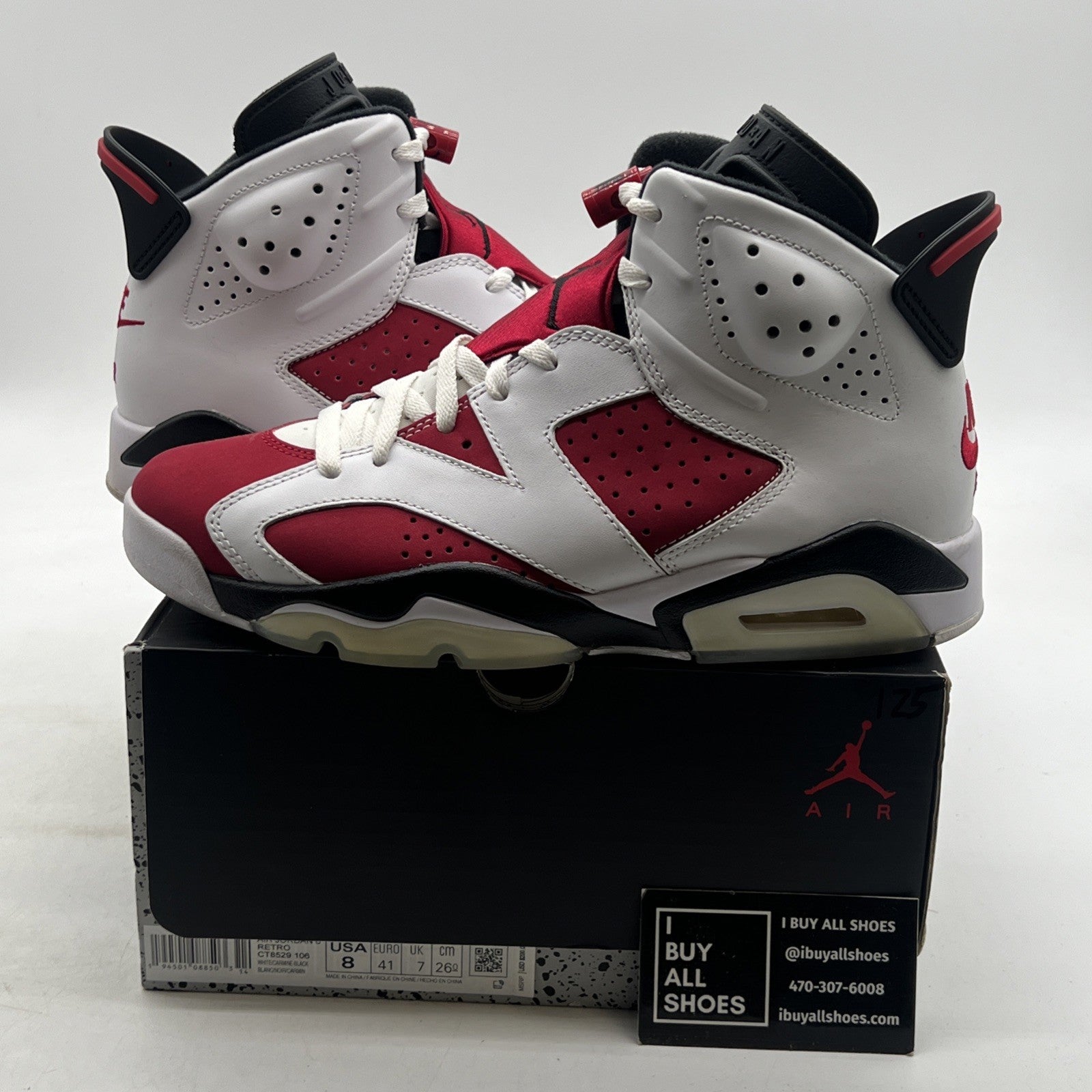 Size 8 - Air Jordan 6 Retro OG Mid Carmine (CT8529-106)