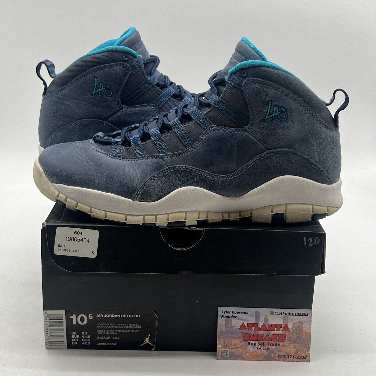 Size 10.5 - Air Jordan 10 Retro Los Angeles (310805-404)