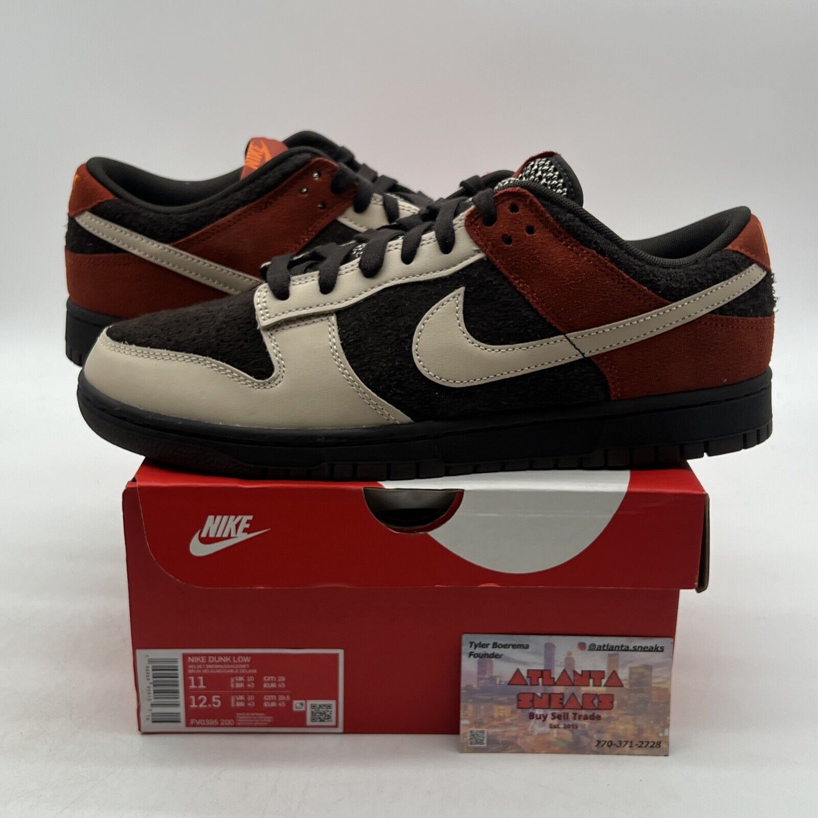 Size 11 - Nike Dunk Low Red Panda Suede Tan (FV0395-200)