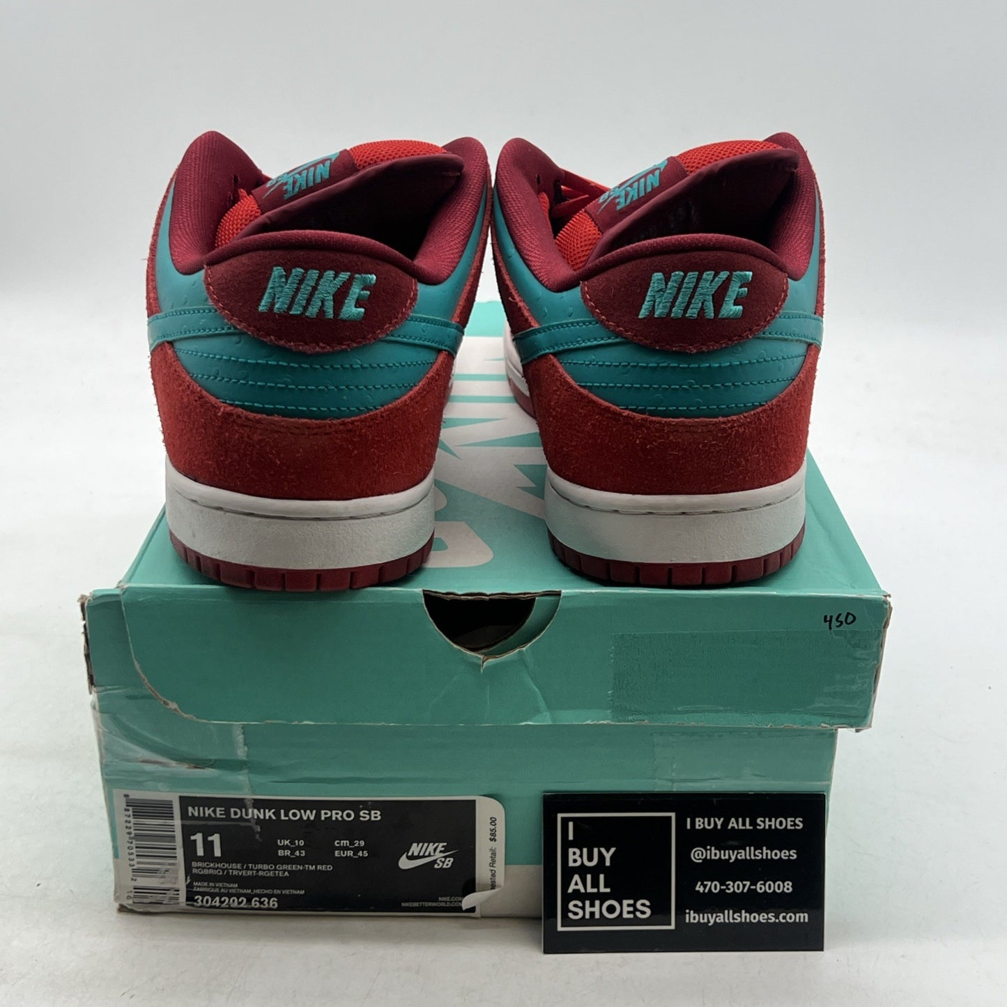 Size 11 - Nike Dunk Pro SB Low Brickhouse Turbo Green (304292-636)