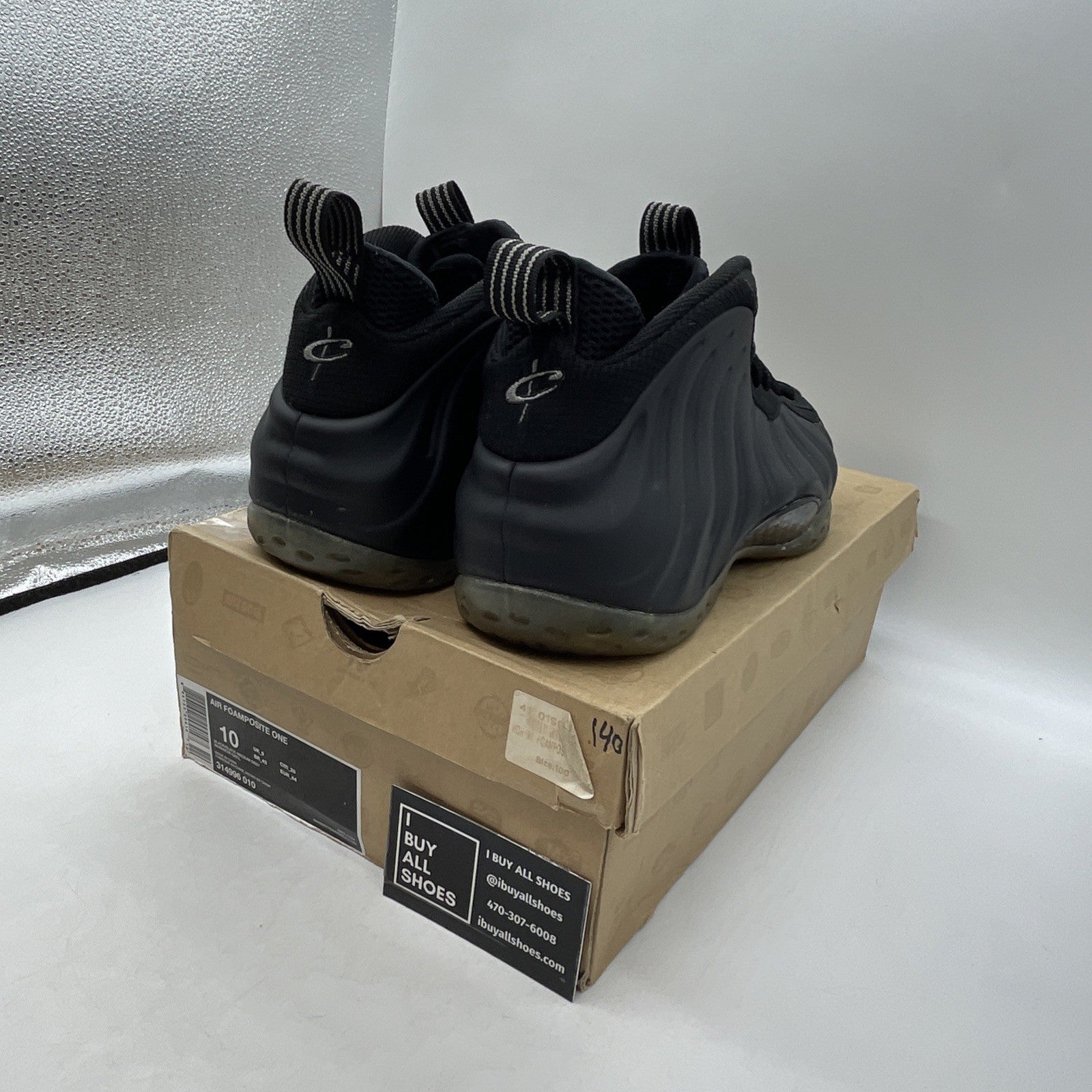 Size 10 - Nike Air Foamposite One Stealth (314996-010)