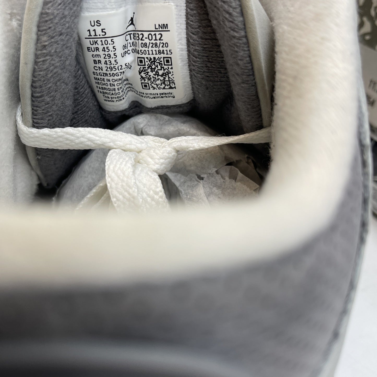 Size 11.5 - Jordan 6 Retro Mid Georgetown Grey White Suede (CT85332-012)